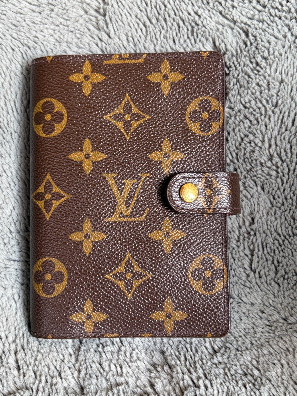 Louis Vuitton Monogram Compact Agenda in Brown and Gold